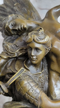 Signed Mercie Messenger of God Bronze Sculpture Angel