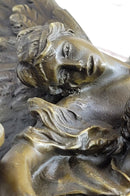 Signed Mercie Messenger of God Bronze Sculpture Angel