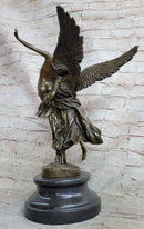 Signed Mercie Messenger of God Bronze Sculpture Angel