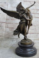 Signed Mercie Messenger of God Bronze Sculpture Angel