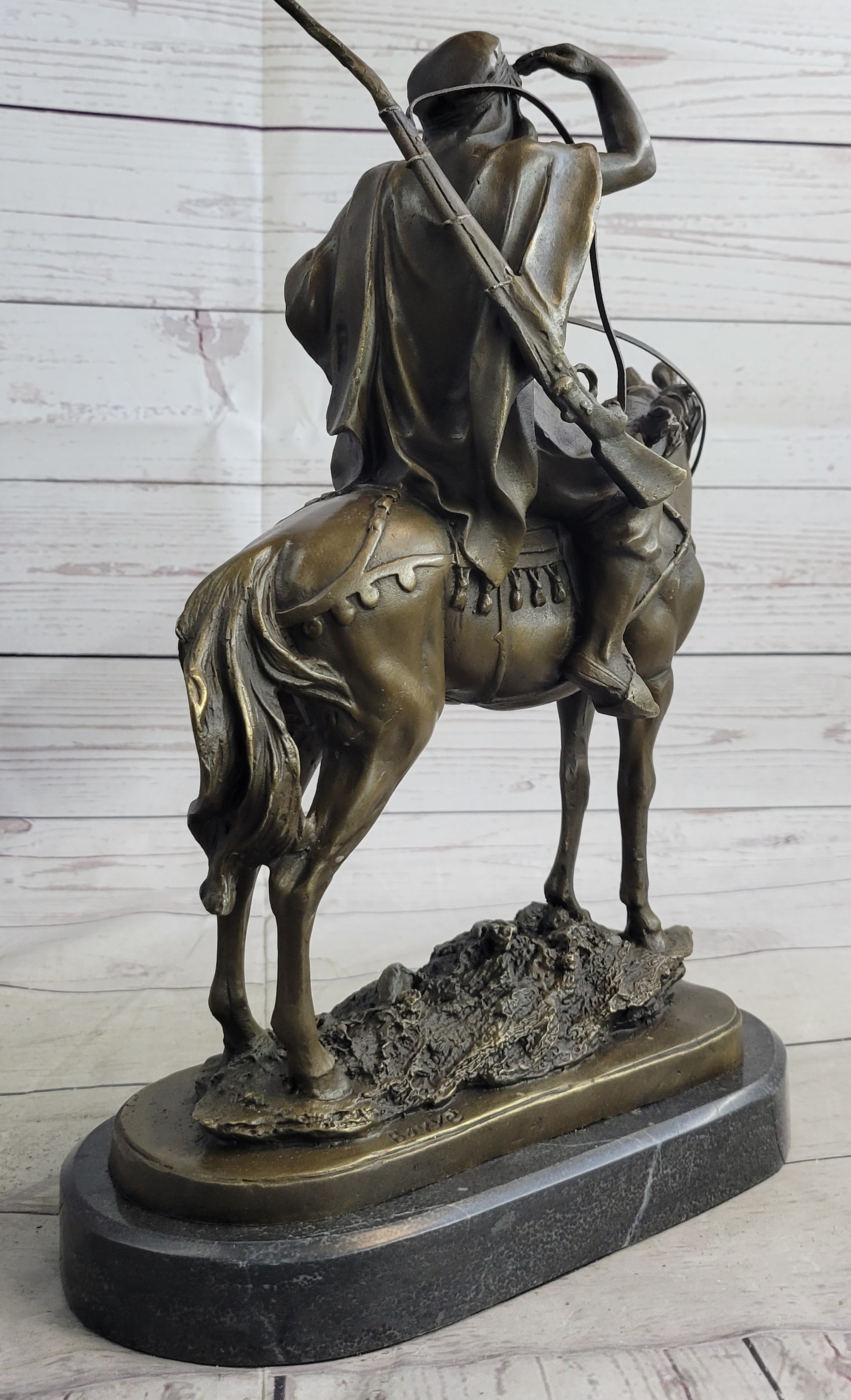Lawrence of Arabia Bronze Sculpture Arabian Man on Horseback