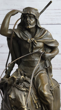 Lawrence of Arabia Bronze Sculpture Arabian Man on Horseback