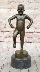 Angry Baby Stomping Foot Sinnataggen Bronze Sculpture Replica