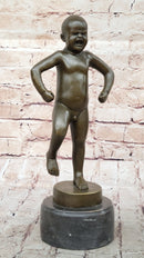 Angry Baby Stomping Foot Sinnataggen Bronze Sculpture Replica