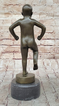 Angry Baby Stomping Foot Sinnataggen Bronze Sculpture Replica
