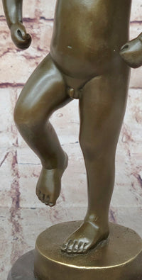 Angry Baby Stomping Foot Sinnataggen Bronze Sculpture Replica