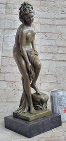 French Artist Jean Patoue Nude Woman Museum Quality Bronze Sculpture