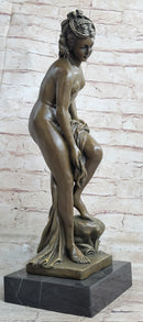 French Artist Jean Patoue Nude Woman Museum Quality Bronze Sculpture