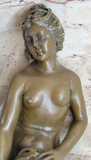 French Artist Jean Patoue Nude Woman Museum Quality Bronze Sculpture