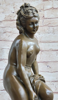 French Artist Jean Patoue Nude Woman Museum Quality Bronze Sculpture