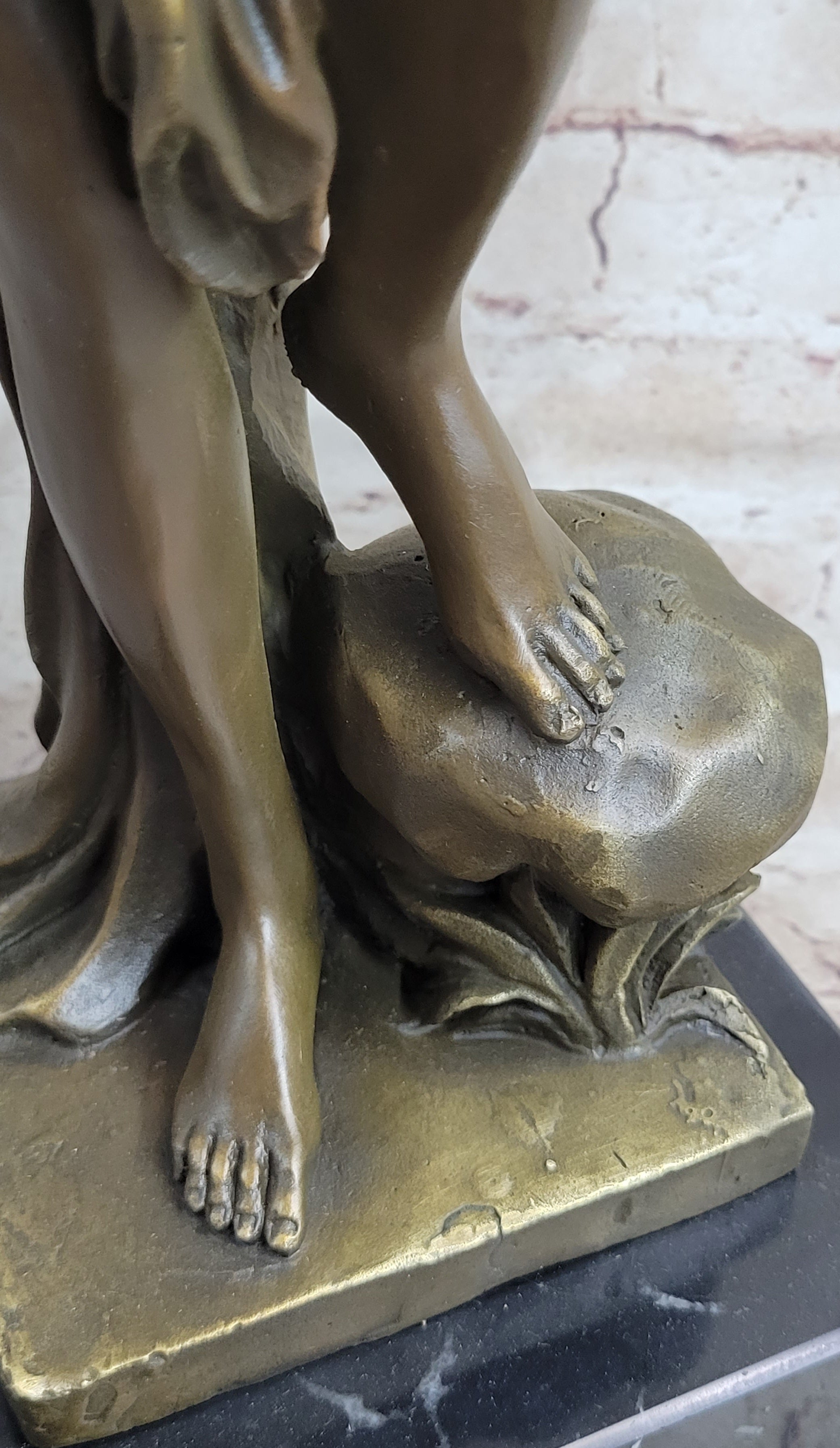 French Artist Jean Patoue Nude Woman Museum Quality Bronze Sculpture