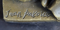 French Artist Jean Patoue Nude Woman Museum Quality Bronze Sculpture