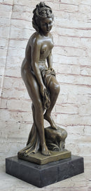 French Artist Jean Patoue Nude Woman Museum Quality Bronze Sculpture