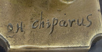 Chiparus Art Deco Dancer Girl Bronze Figure Statue Sculpture on Marble Base 16" x 10"