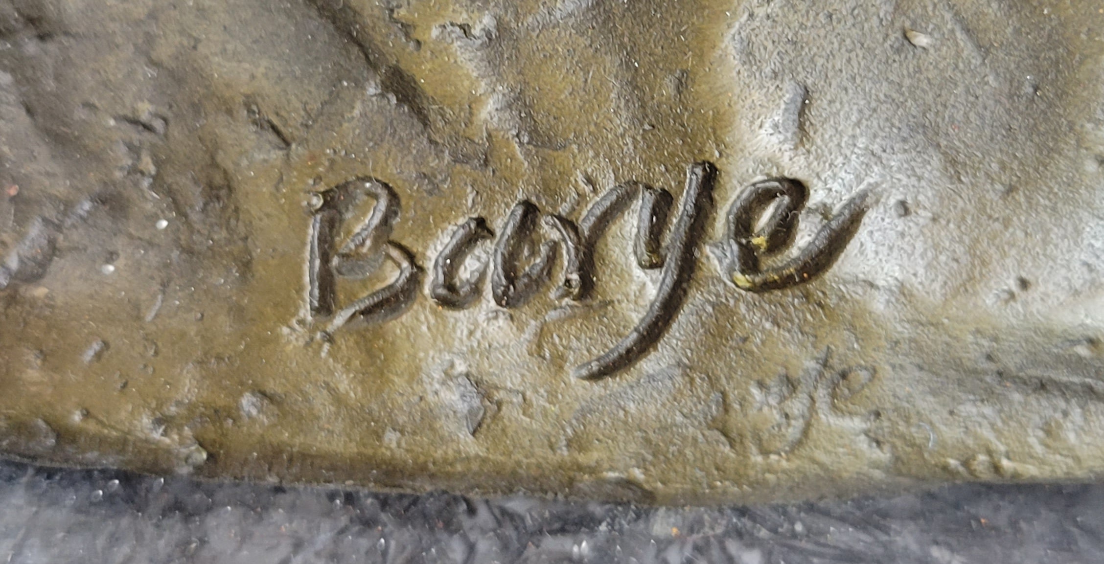 American Buffalo Bison Bull Bronze Sculpture by Barye