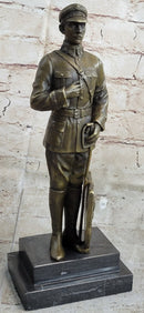 Russian Tzar Guard Eagle Symbol Bronze Art Deco Marble Figure