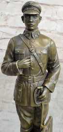 Russian Tzar Guard Eagle Symbol Bronze Art Deco Marble Figure