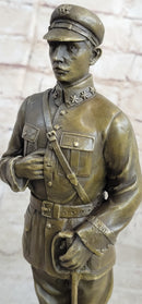 Russian Tzar Guard Eagle Symbol Bronze Art Deco Marble Figure