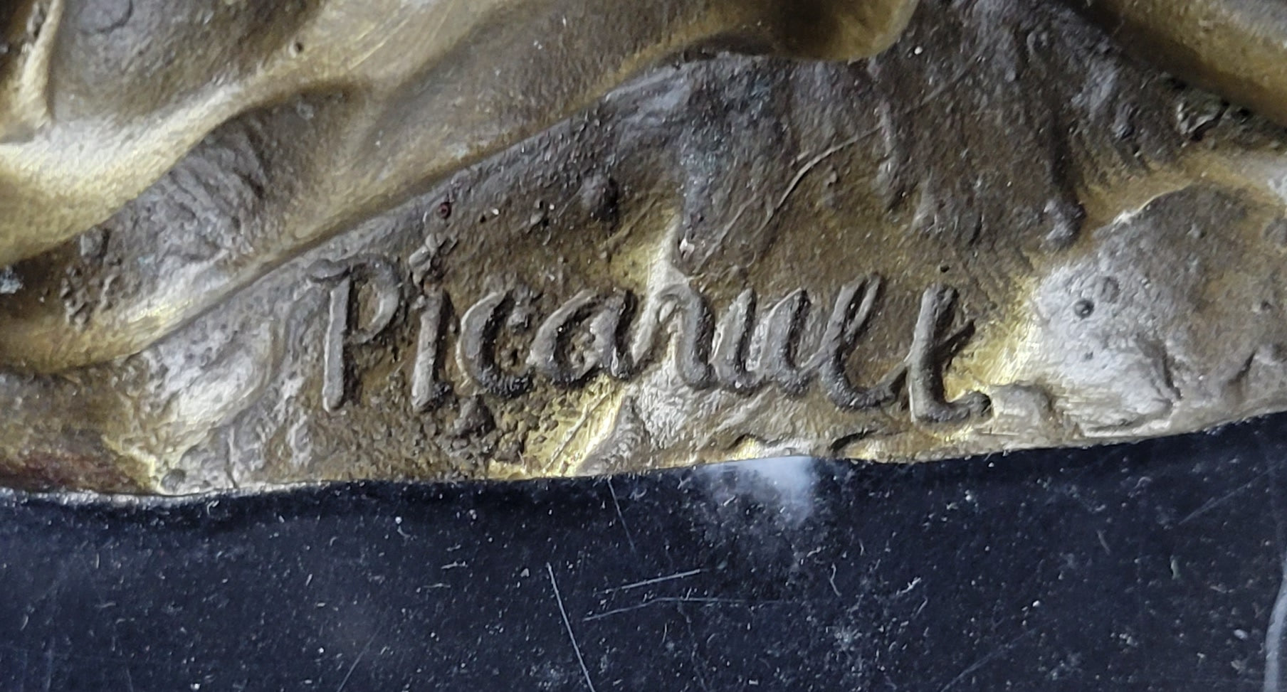 Signed Beautiful Maiden Ponders Leaning Against Vase Bronze