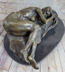Bronze Sleeping Nude Woman Resting Classic Art Deco