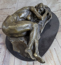 Bronze Sleeping Nude Woman Resting Classic Art Deco