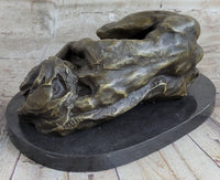Bronze Sleeping Nude Woman Resting Classic Art Deco