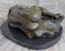 Bronze Sleeping Nude Woman Resting Classic Art Deco