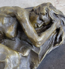 Bronze Sleeping Nude Woman Resting Classic Art Deco
