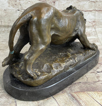 Lion Stalking Prey Hot Cast Bronze Art by Antoine Barye