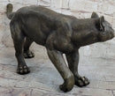 Bronze Metal Cat Kitten Housecat Sculpture Feline Art Signed