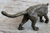 Bronze Metal Cat Kitten Housecat Sculpture Feline Art Signed