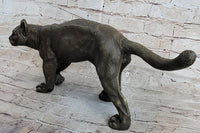 Bronze Metal Cat Kitten Housecat Sculpture Feline Art Signed