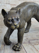 Bronze Metal Cat Kitten Housecat Sculpture Feline Art Signed