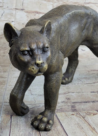Bronze Metal Cat Kitten Housecat Sculpture Feline Art Signed