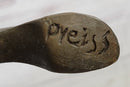 Erotic Nude Female Figure Bronze Sculpture Girl on Knees Signed