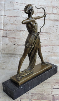 Diana the Hunter Huntress Artemis w/Bow Bronze 14" x 11"