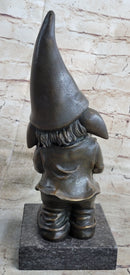 French Bronze Brass Gnome Trumpet Musician Collectible