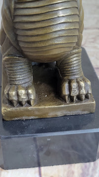 Vintage Fengshui Bronze Guardian Fu Foo Dogs Lion Erte