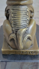 Vintage Fengshui Bronze Guardian Fu Foo Dogs Lion Erte