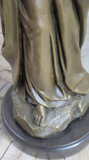 Madonna Virgin Mary w/ Baby Jesus Bronze 23" x 8"