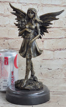 Art Deco Fantasy Butterfly Fairy Angel Bronze Artwork