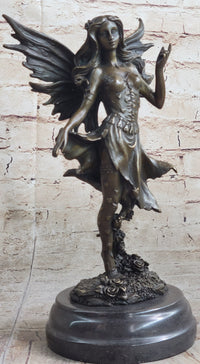 Bronze Sculpture Fairy / Mythical Nude Fairy Mythical Art