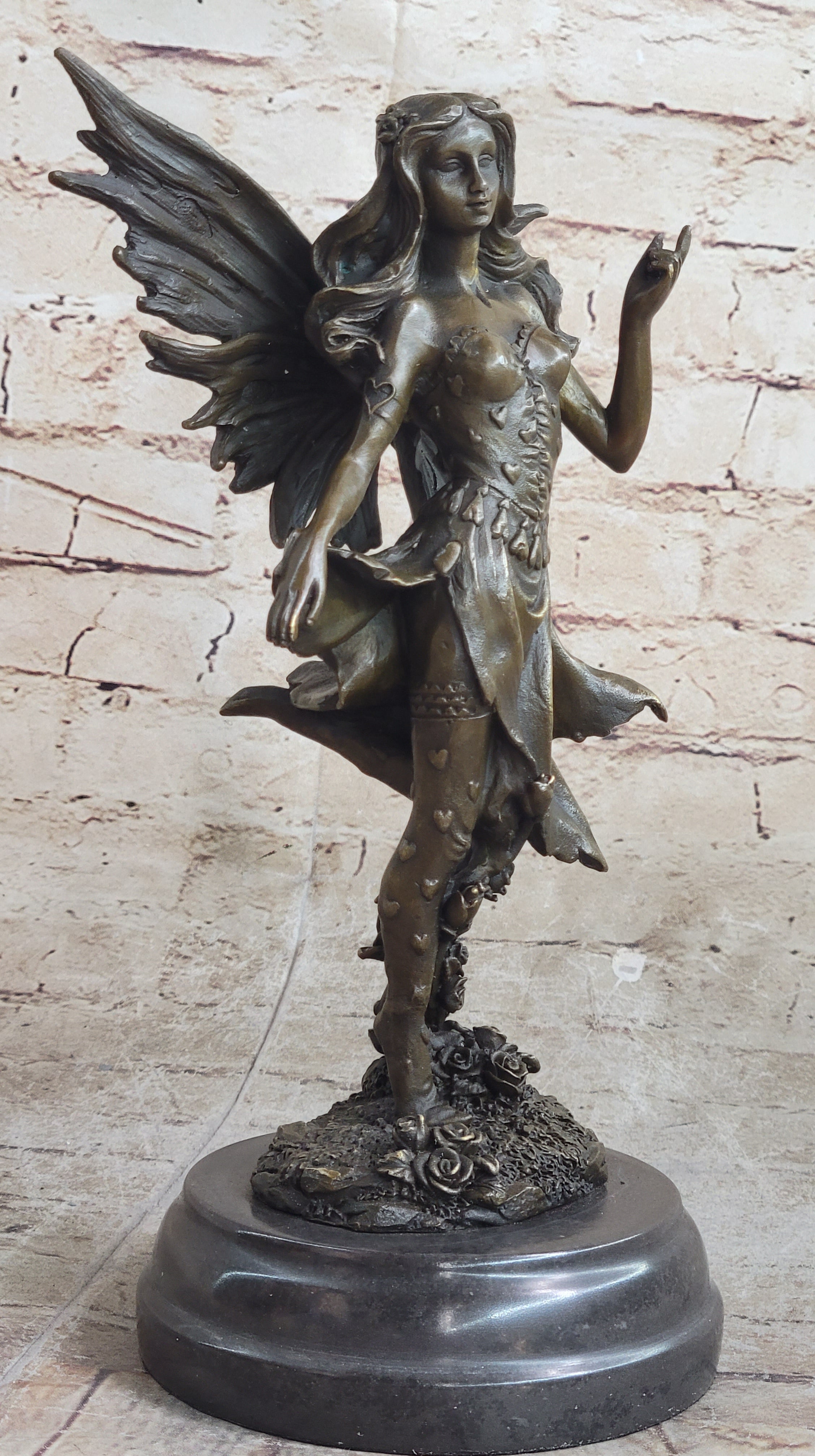Bronze Sculpture Fairy / Mythical Nude Fairy Mythical Art