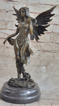 Bronze Sculpture Fairy / Mythical Nude Fairy Mythical Art