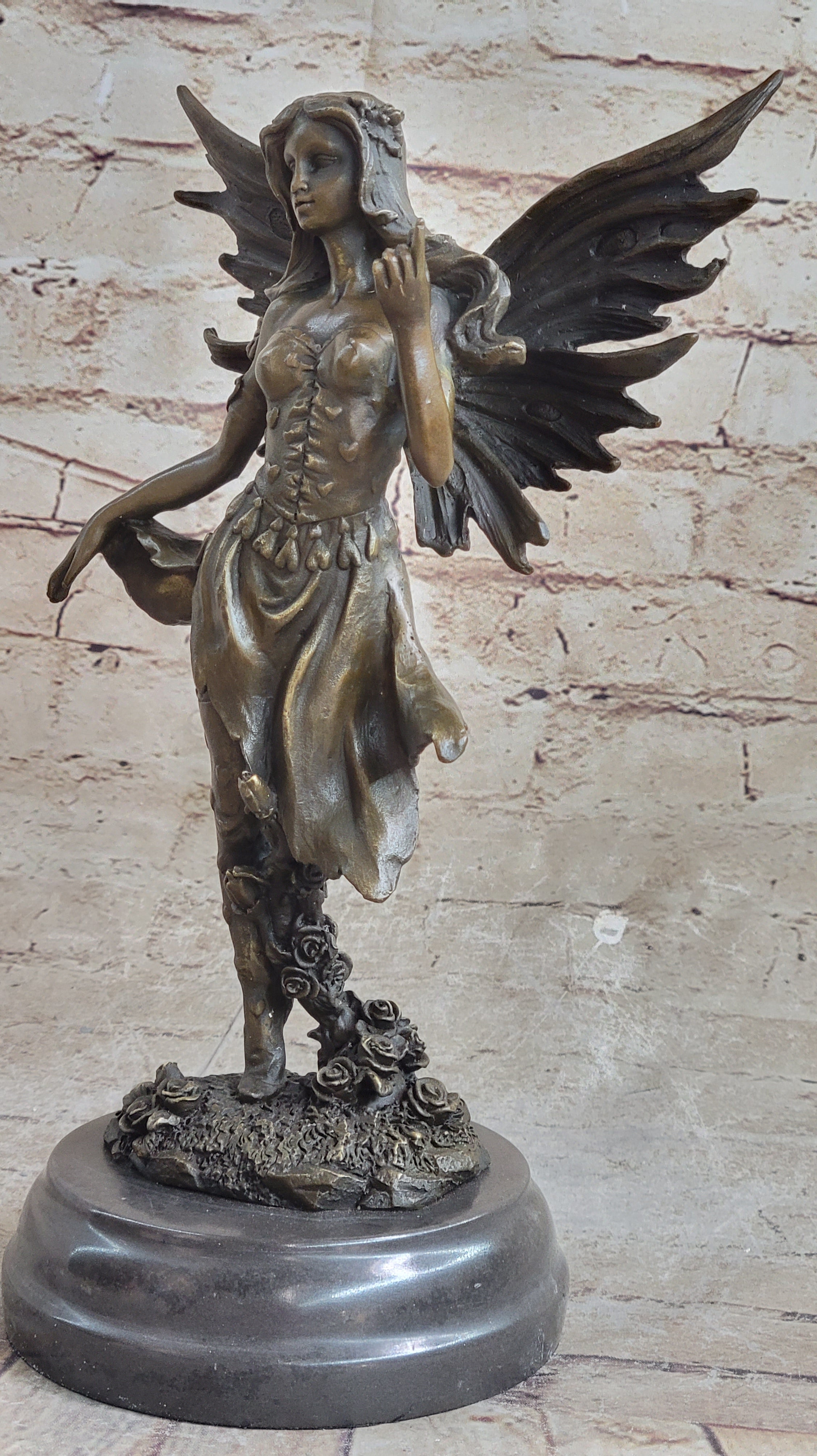 Bronze Sculpture Fairy / Mythical Nude Fairy Mythical Art