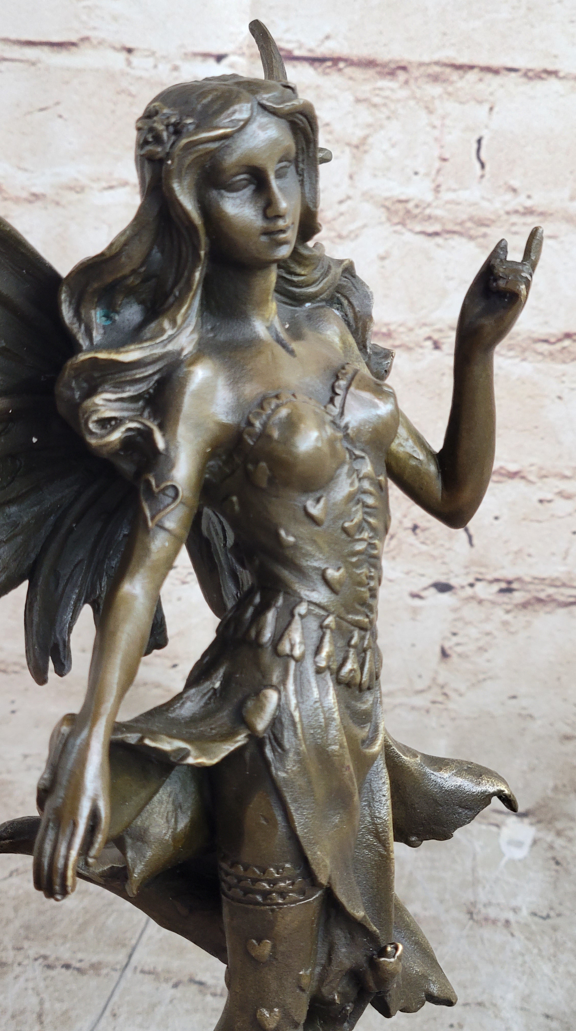 Bronze Sculpture Fairy / Mythical Nude Fairy Mythical Art