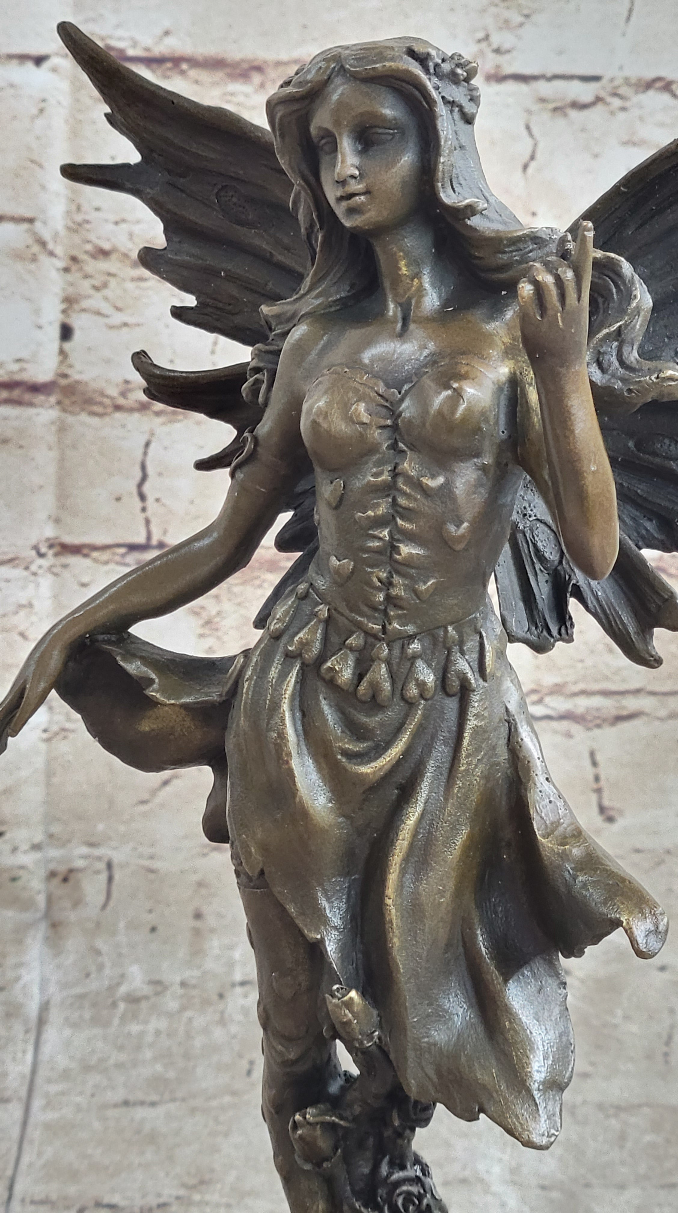 Bronze Sculpture Fairy / Mythical Nude Fairy Mythical Art