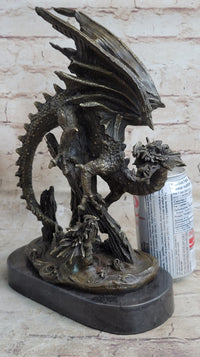 Bronze Dragon Chinese Asian Art Sculpture Lost Wax