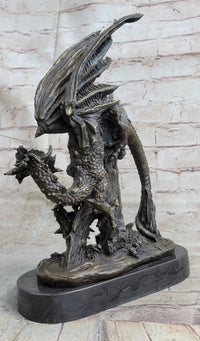 Bronze Dragon Chinese Asian Art Sculpture Lost Wax