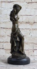 Nude Classical Female Beautiful Girl Bronze Statue Original Sculpture Figure 12" x 4.5"